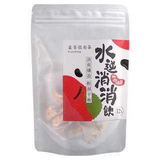 菓茶很有事 無果乾系列 無咖啡因 水逆消消飲, 5g, 12個, 1包