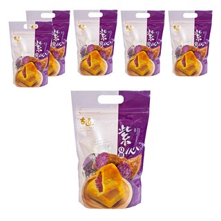古道 紫心Q餅，台灣風味點心, 280g, 6袋