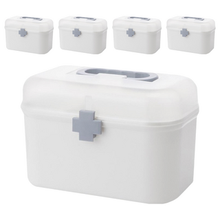 小麥購物 緊急醫藥箱 大款 C511 白色 383g, 5個