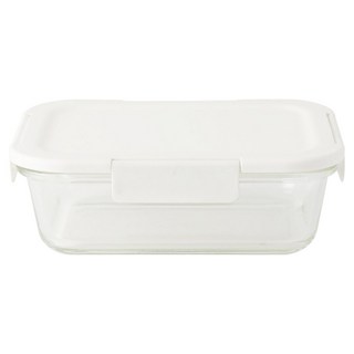 MUJI 無印良品 耐熱玻璃便當盒 大, 1個, 透明