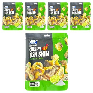 PHI LONG 越南魚皮 檸檬口味 , 50g, 5包
