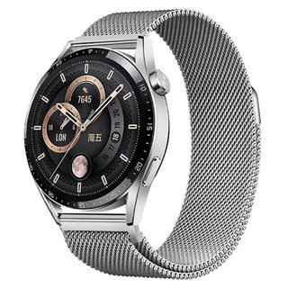 아이엠판다 갤럭시워치 메쉬메탈 스트랩, 실버