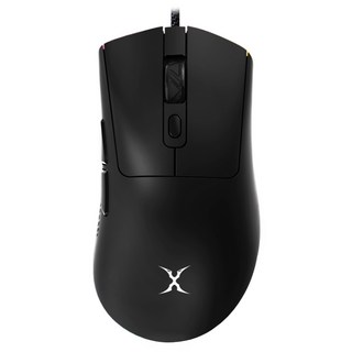 FOXXRAY 狐鐳 彩翼輕量化電競滑鼠 SM-91 60g 超輕量設計 RGB電競氛圍燈效 人體工學設計, FXR-SM-91, Black