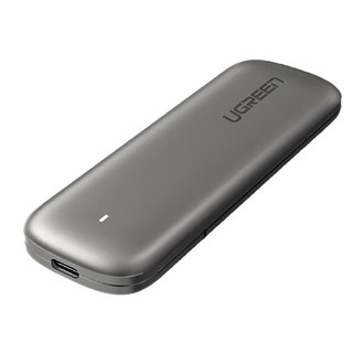 UGREEN 綠聯 M.2 SSD外接盒 標準包裝 6Gbps版, 鐵灰色
