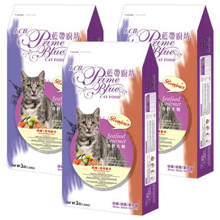 LCB 藍帶廚坊 乾糧, 挑嘴 + 亮毛, 1.36kg, 3袋