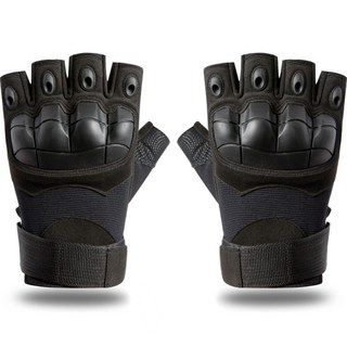오토바이 반장갑 양손세트 G타입, 블랙