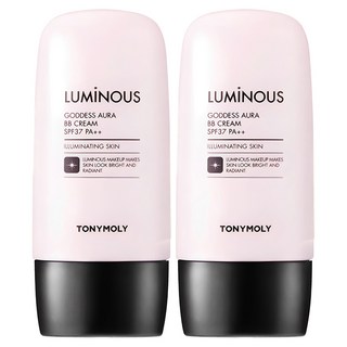 TONY MOLY 發光女神亮採BB霜 SPF37 PA++ 45g, 1號 亮米色, 2瓶