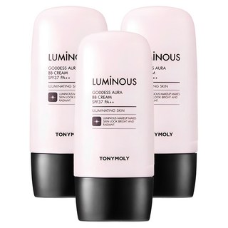 TONY MOLY 發光女神亮採BB霜 SPF37 PA++ 45g, 2號 柔和米色, 3瓶