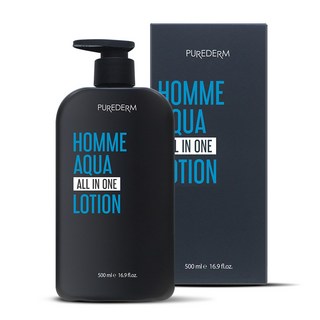 PUREDERM 男性用HOMME水潤多效合一乳液, 500ml, 1個