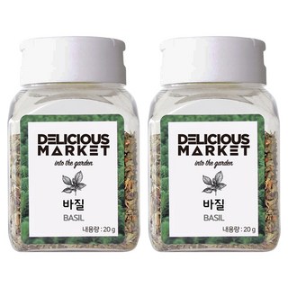 DELICIOUS MARKET 羅勒碎香料, 20g, 2個
