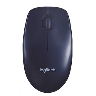 logitech 羅技 B100有線光學滑鼠, M-U0026, 黑色