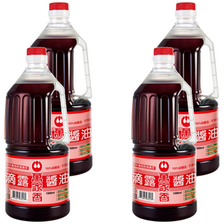 萬家香 滴露醬油 潔淨無添加, 1.5L, 4瓶