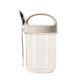隔夜燕麥罐 Set, 附贈小湯匙, ABS + 鈉鈣玻璃材質, 2個