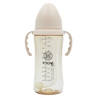 Simba 小獅王辛巴 蘊蜜鉑金PPSU寬口吸管把手防脹氣奶瓶 3個月以上, 杏茶, 360ml, 1個