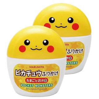 丸美屋 皮卡丘造型 蛋味拌飯料 20g 容器裝, 2入