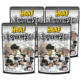 HBAF 杏仁果 黑芝麻味, 120g, 4包