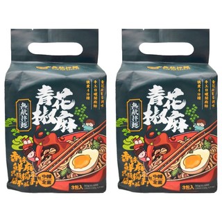 無敵拌麵 青花椒麻拌麵, 手工日曬麵條 Q彈有勁 3包, 6包