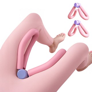 롱런해빗 입문용 허벅지 내전근 엉덩이 케겔 운동기구 2p, LH_002, 핑크