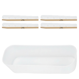 小麥購物 磨砂收納盒 長型 C151 中, 20個, 透明白