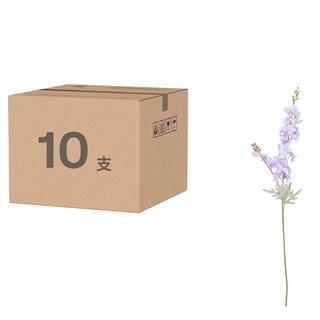 飛燕草仿真花 87cm 10支, 紫色, 1組