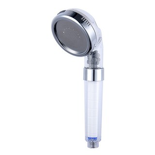 Toppuror 泰浦樂 花灑沐浴器 含濾心陶瓷球 6.5 x 6.5 x 22cm 390g, 銀色, 1支