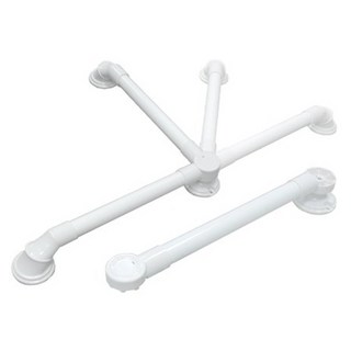 ORANGE PLUS 悅康品家 多角度浴室安全扶手 耐鏽管/ABS材質, 白色, 1個