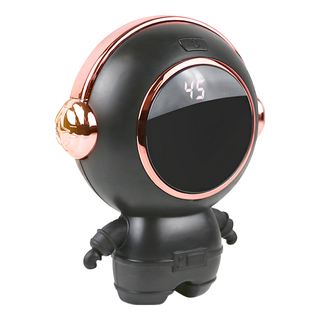 aibo USB充電式 太空人暖蛋 二檔調溫, USB-22T11-BK, 黑色
