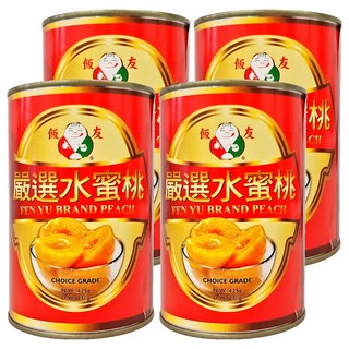 飯友嚴選水蜜桃 (Choice Grade) 固形量230g, 425g, 4罐