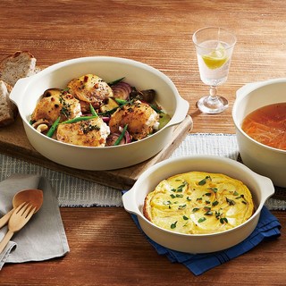 IRIS OHYAMA 愛麗思歐雅瑪 多功能可拆式陶瓷不沾平底鍋8件組 DPAN-8S 象牙色, 1組