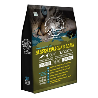 allando 奧藍多 全齡貓 天然無穀貓糧, 阿拉斯加鱈魚 + 羊肉, 2.27kg, 1袋