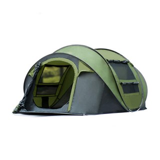 Vinson mASSIF TICLA 高級一觸式頂棚帳篷 + 頂層組成, 5人, 綠色