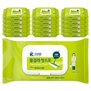 케이크린업 물걸레 청소포 30매, 16개