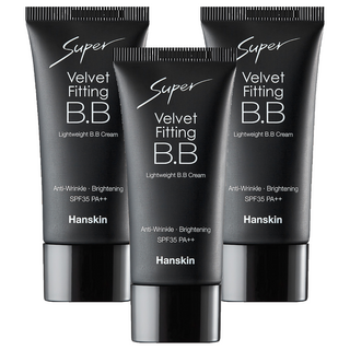 Hanskin Super Velvet Fitting BB 霜 SPF35 PA++ 30ml GH990695, Natural beige, 30g, 3條