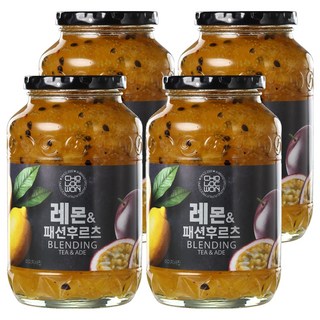 CHOLOCWON 檸檬百香水果茶沖泡醬, 1kg, 1罐, 4罐