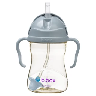 b.box 澳洲 升級版防漏PPSU水杯, 莫蘭迪藍, 240ml, 1個