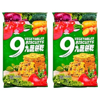 日日旺 9蔬餅乾, 336g, 2袋