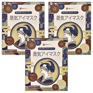 良質生活 YEER醫悅氛芳 40度蒸氣眼罩 茉莉花 歌舞伎版 Set 10片, 3盒