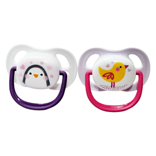 PHILIPS 飛利浦 AVENT 新安怡 Ultra Air 動物圖案安撫奶嘴組, 0-6個月, 企鵝 + 小鳥, 1組