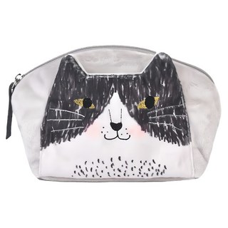 kUSUgURU JAPAN 日本眼鏡貓 Nagonago-san系列 立體貓耳毛茸茸尾巴收納包