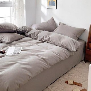 Aaron艾倫生活家 經典素色舒柔棉床包被套4件組