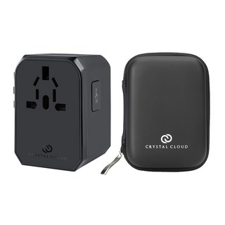 CRYSTAL CLOUD 5埠 PD 70W GaN 全球旅行用海外多功能插頭 CC-308, 1個