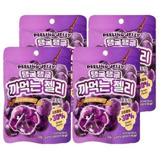 剝皮軟糖 葡萄口味, 40g, 4袋
