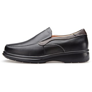 VONIN HOMME 牛皮U-tip拼接皮革套入式休閒鞋 TS180BK