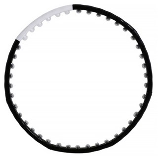 naria 腰部美型呼拉圈, 1kg, 黑色 + 白色, 1個