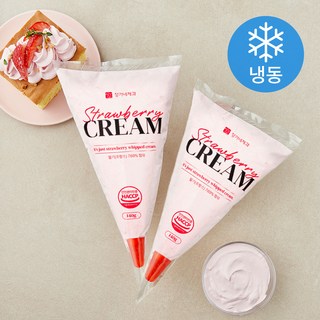 장가네제과 딸기 생크림 (냉동), 140g, 2개