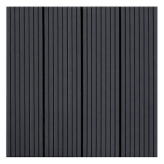 WB 二代塑木地板 15個 直紋黑 30*30, 1組