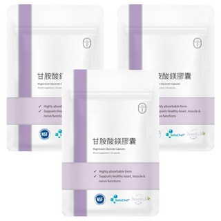De Chuang 德創生技 甘胺酸鎂膠囊, 30顆, 3包