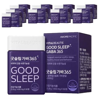 바이탈뷰티 굿슬립 가바365, 60정, 10개
