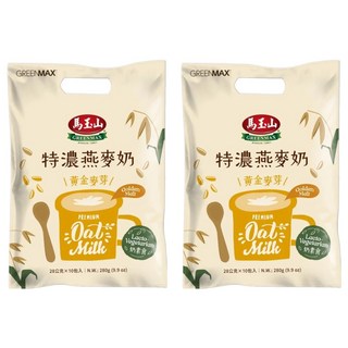 馬玉山 特濃燕麥奶黃金麥芽 10包, 28g, 2袋