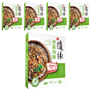 味丹 隨緣 香菇肉燥調理包 全素, 200g, 5盒